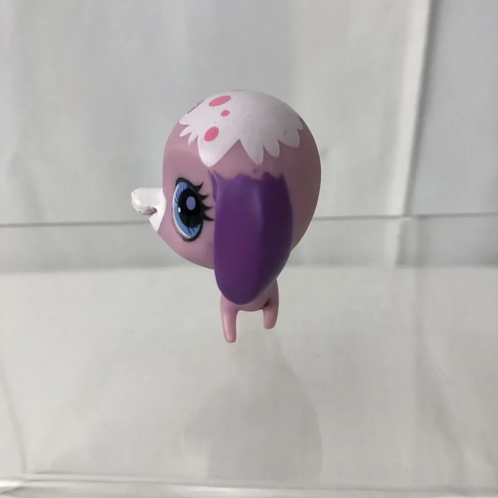 Littlest Pet Shop Pink Dachshund / Wiener Dog – Blue Eyes LPS
